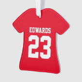 Sports personnalisés numérotés avec le nom (devant)