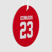 Sports personnalisés numérotés avec le nom (devant)