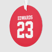 Sports personnalisés numérotés avec le nom (devant)