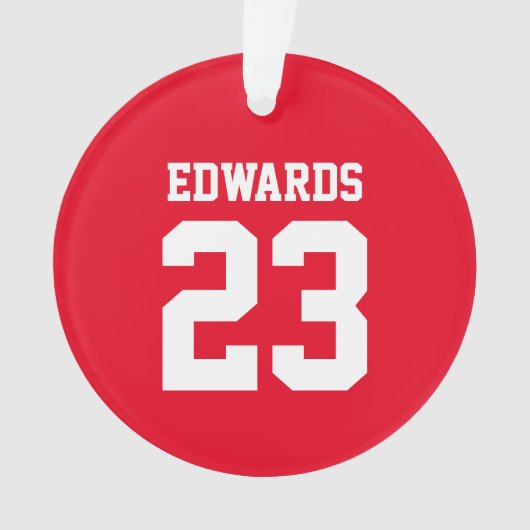 Sports personnalisés numérotés avec le nom (devant)