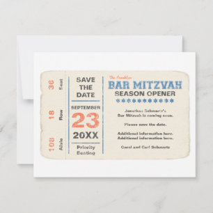 Sports Star Bar Mitzvah Enregistrer la carte de da
