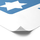 Sports Star Bar Mitzvah Poster bleu et rouge (Coin)