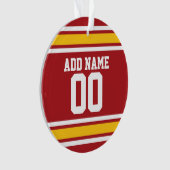 Sports Team Football Jersey Nom personnalisé Numér (devant)