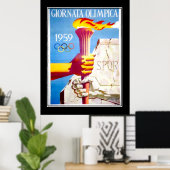 SPORTS torch Vintage Poster (Thuiskantoor)