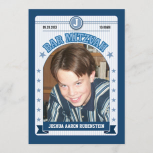 Sports Trading Card Bar Mitzvah Kaart