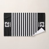 Sports triés personnalisés numérotés avec le nom (Serviette à main)