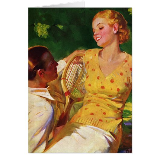 Sports vintages Tennis, Amour et Romance (Devant)
