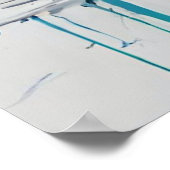 Sports Voiture Orange Art Moderne Poster (Coin)