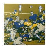 Sportspel Football, Gold versus Blue Teams Tegeltje (Voorkant)