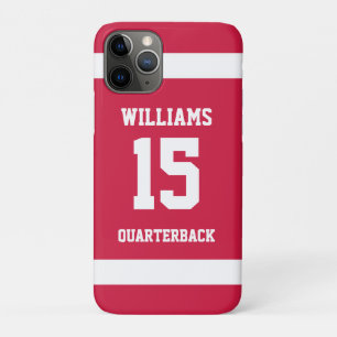Sportspeler Rood en Zwart iPhone 11 Pro Hoesje