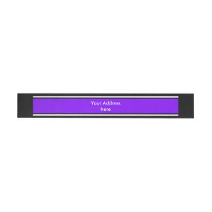 SPORTSTRIPES - Violet Black White + jouw tekst Omwikkelbaar Adreslabel