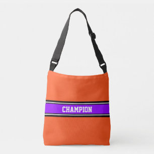 SPORTSTRIPES - violet, zwart, wit Crossbody Tas