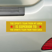 Sportteam Bumpersticker (Op auto)
