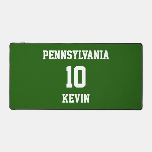 Sportteam Fan Gepersonaliseerde Desk Mat (Voorkant)