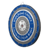 Sportteam gepersonaliseerd in Blue Dart Board Dartbord (Voorkant Rechts)
