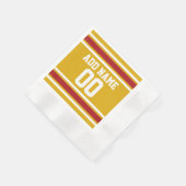 Sportteam Jersey met aangepaste naam en nummer Servetten (Hoek)