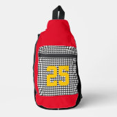 Sportteam NUMMER Kleuren Checker Leuk Sling Bag (Voorkant)