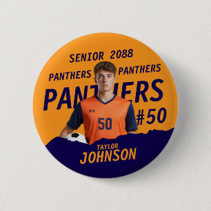 Sportteam Senior Night Bewerkbare Kleurknop Ronde Button 5,7 Cm