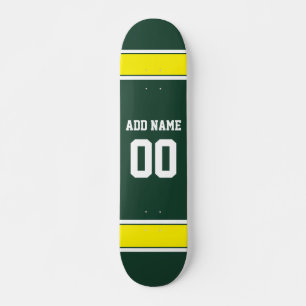 Sportteam Voetbalshirt Aangepaste Naam Nummer Skateboard