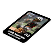 Sportteamspeler (3"x4"in) Fotomagneet Magneet (Linkerzijde)