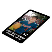 Sportteamspeler (4"x6"in) Fotomagneet Magneet (Linkerzijde)