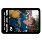 Sportteamspeler (4"x6"in) Fotomagneet Magneet (Horizontaal)