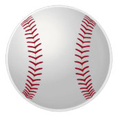 Sportthema Baseball Ceramic Knob. Keramische Knop (Voorkant)