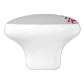 Sportthema Baseball Ceramic Knob. Keramische Knop (Zijkant)