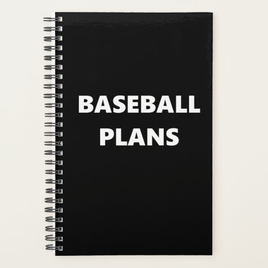 Sportthema Baseball Planner (Voorkant)