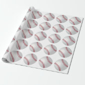 Sportthema Honkbal Wrapping Papier (Uitgerold)