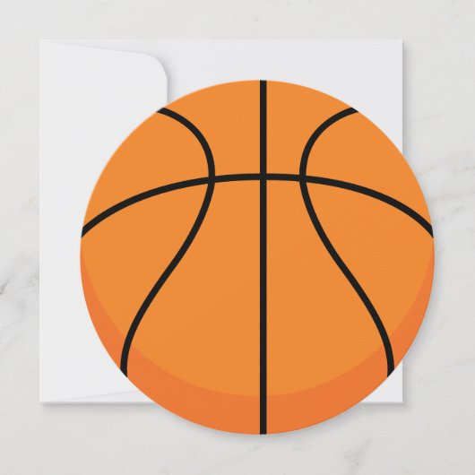 Sportthema Uitnodiging Basketball-partij (Voorkant)
