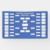 Sporttoernooibeugel - 32 teams - Blauw Spandoek (Horizontaal)