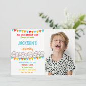  sportuitnodigingen voor kinderen kaart (Staand voorkant)