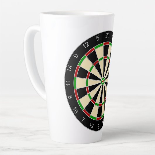 Sportuitrusting - Dartbord 1 Latte Mok (Linkerhoek)