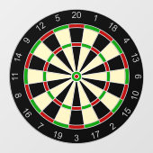 Sportuitrusting - Dartbord 1 Raamsticker (Vel)