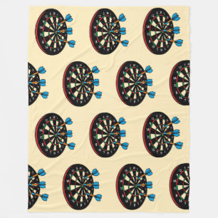 Sportuitrusting - Dartbord met 3 darts 1 Fleece Deken