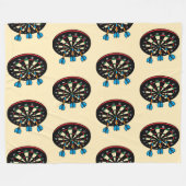 Sportuitrusting - Dartbord met 3 darts 1 Fleece Deken (Voorkant (Horizontaal))