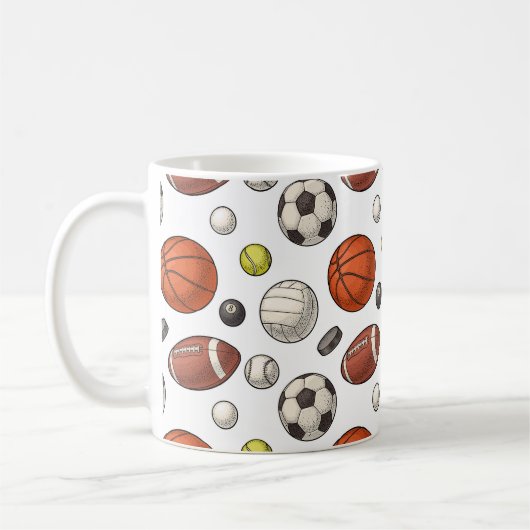 Sportuitrustingspatroon Koffiemok (Links)