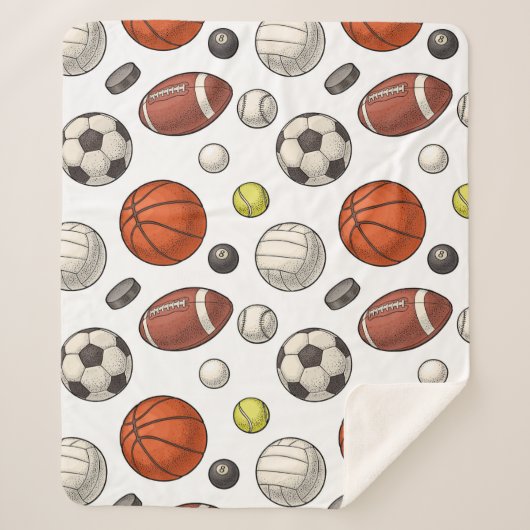 Sportuitrustingspatroon Sherpa Deken (Voorkant)