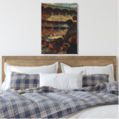 sportventilatoren in een honkbalstadion canvas afdruk (Insitu (Slaapkamer))