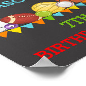 Sportverjaardagsfeest welkomstbord poster (Hoek)