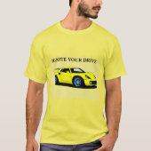 Sportwagen met strak design en moderne esthetiek t-shirt (Voorkant)