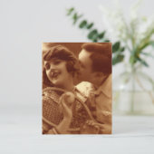  sportwennis, bruiloft sparen de Datum Aankondigingskaart (Staand voorkant)