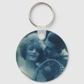  sportwennis, liefde en Romance Sleutelhanger (Achterkant)