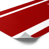 Sporty Bar Mitzvah Sign In Board Red White Poster (Hoek)