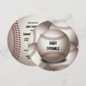 Sporty Baseball Baby Sprinkle Double Sided Kaart (Voorkant / Achterkant)