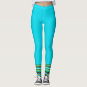 Sporty Blue  Leggings (Voorkant)