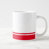 Sporty Bright Red Bottom races op wit Extra Grote Beker (Rechts)