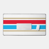 Sporty Bright Rouge Blanc Ciel Bleu Stripes De Cou (Clavier et souris)