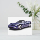 Sporty Car Briefkaart (Staand voorkant)